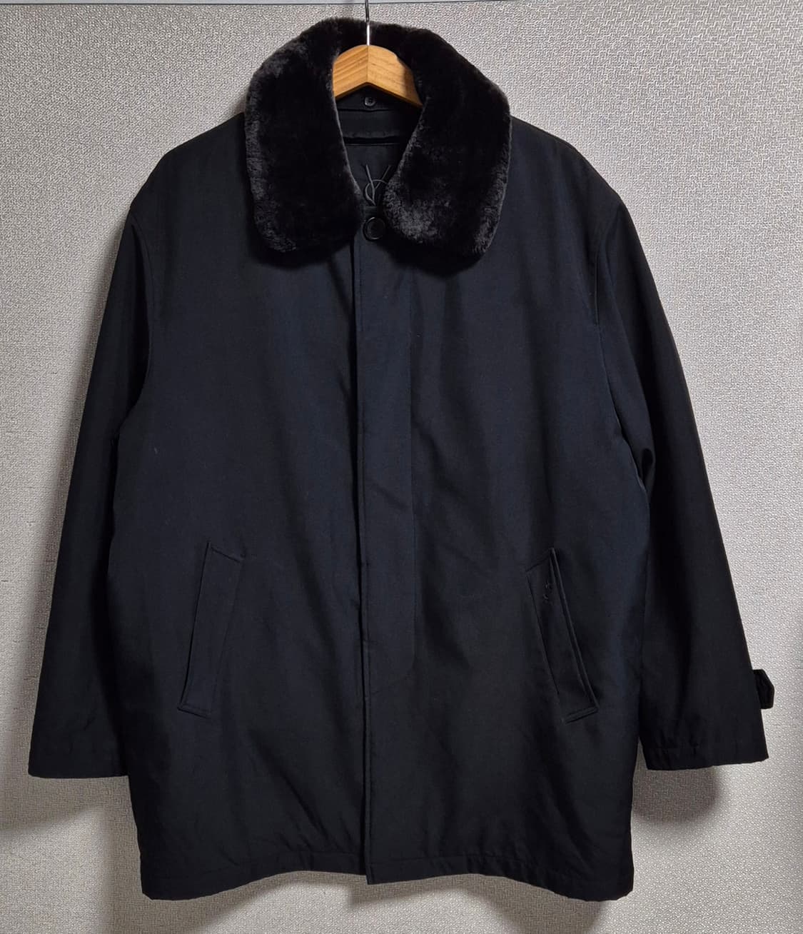 XL (105) 입생로랑 빈티지 블랙 점퍼 (구스 내피) 상품이미지1