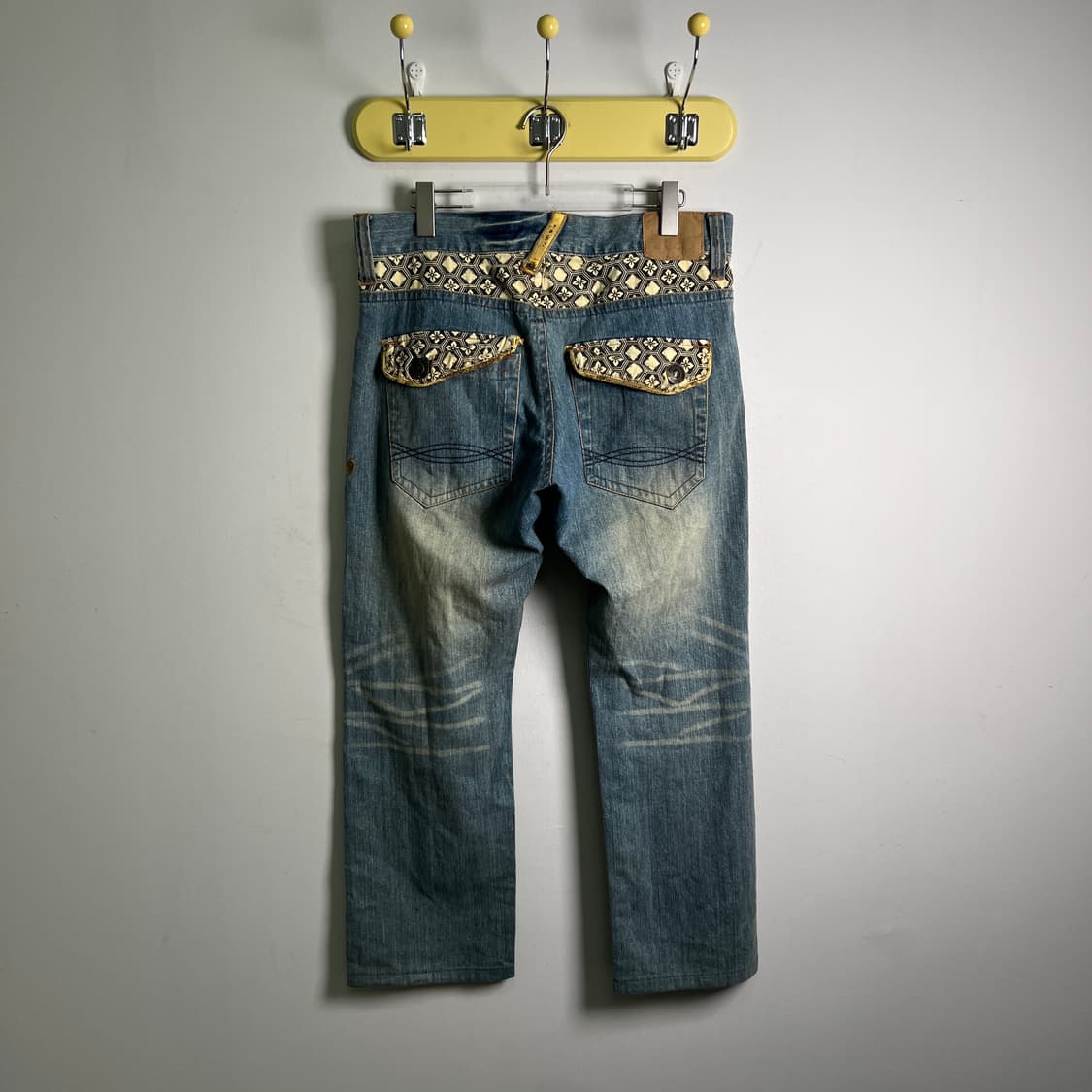 seku 빈티지 오리엔탈 워싱 데님 팬츠 XL 상품이미지3