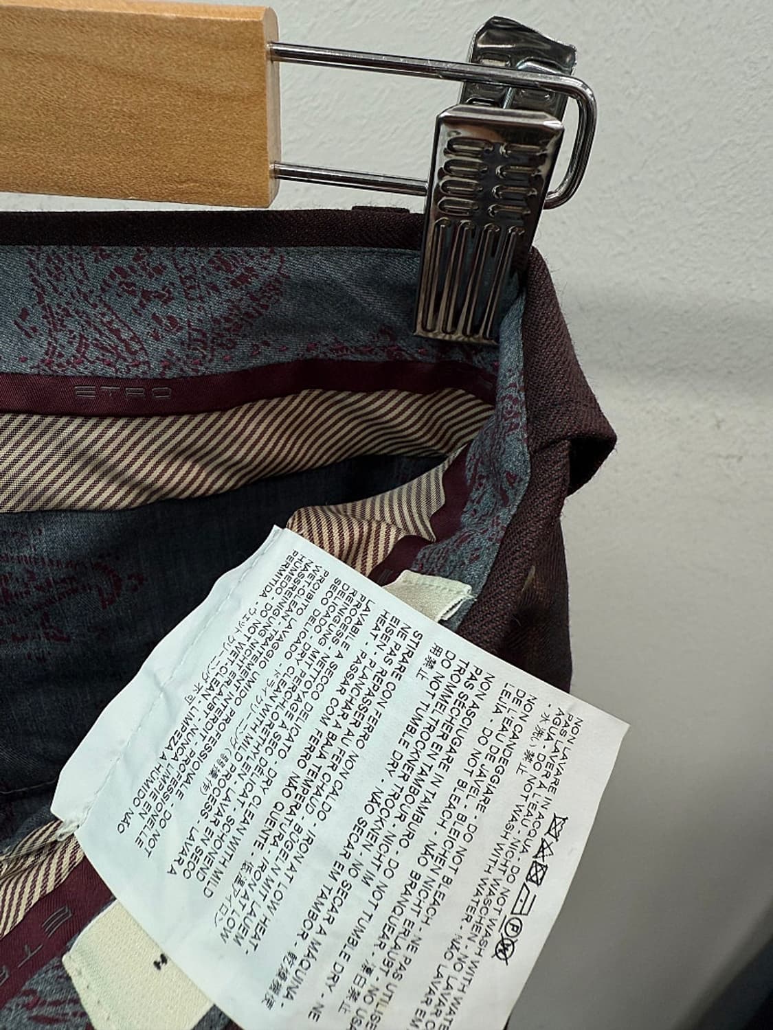 32) 에트로 이태리 울 슬랙스 상품이미지8