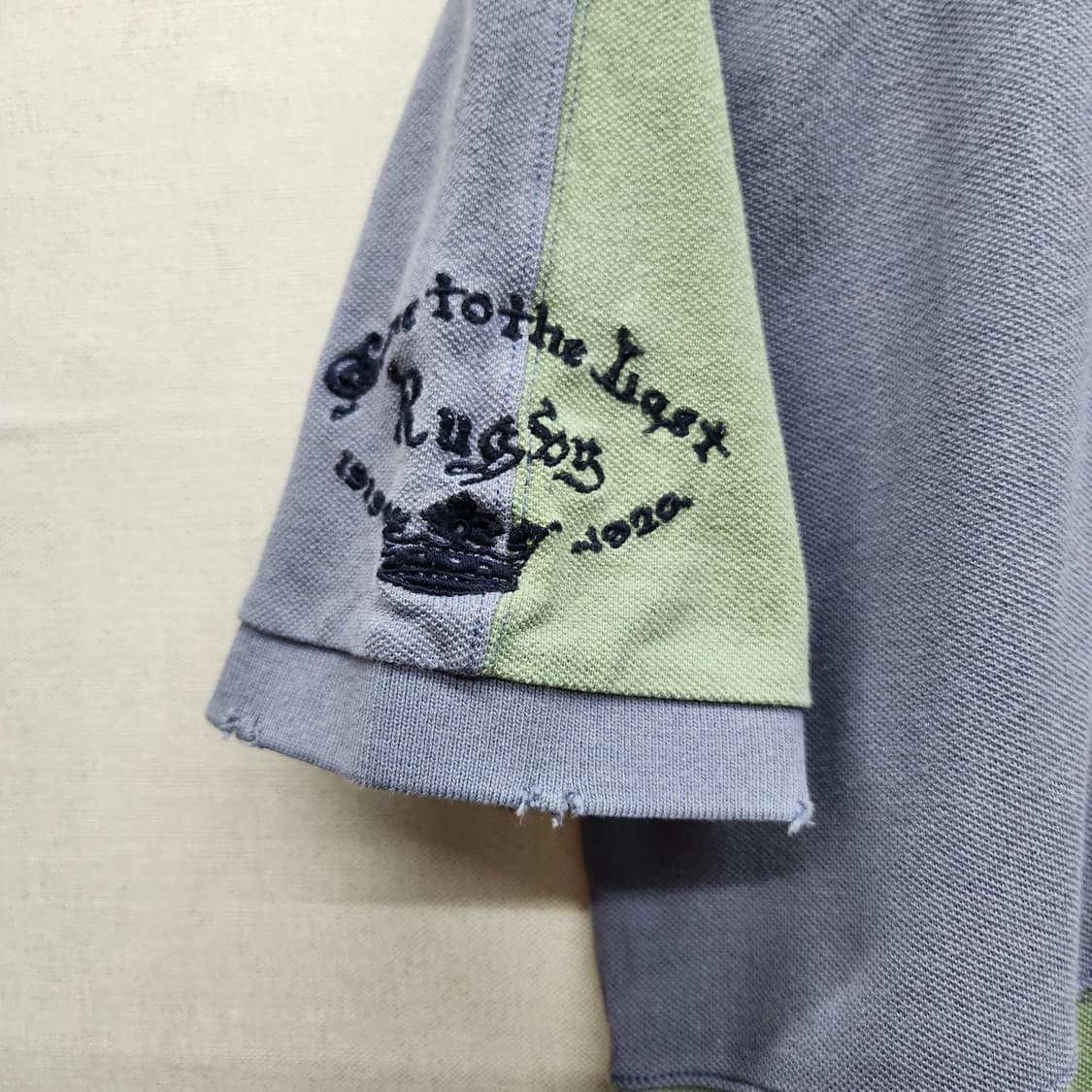 랄프로렌 럭비 쿼터 패널배색 빈티지 반팔카라 S(M) 남여공용 상품이미지3