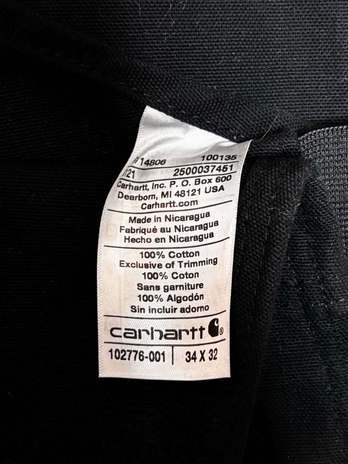 칼하트 멜빵바지 상품이미지3