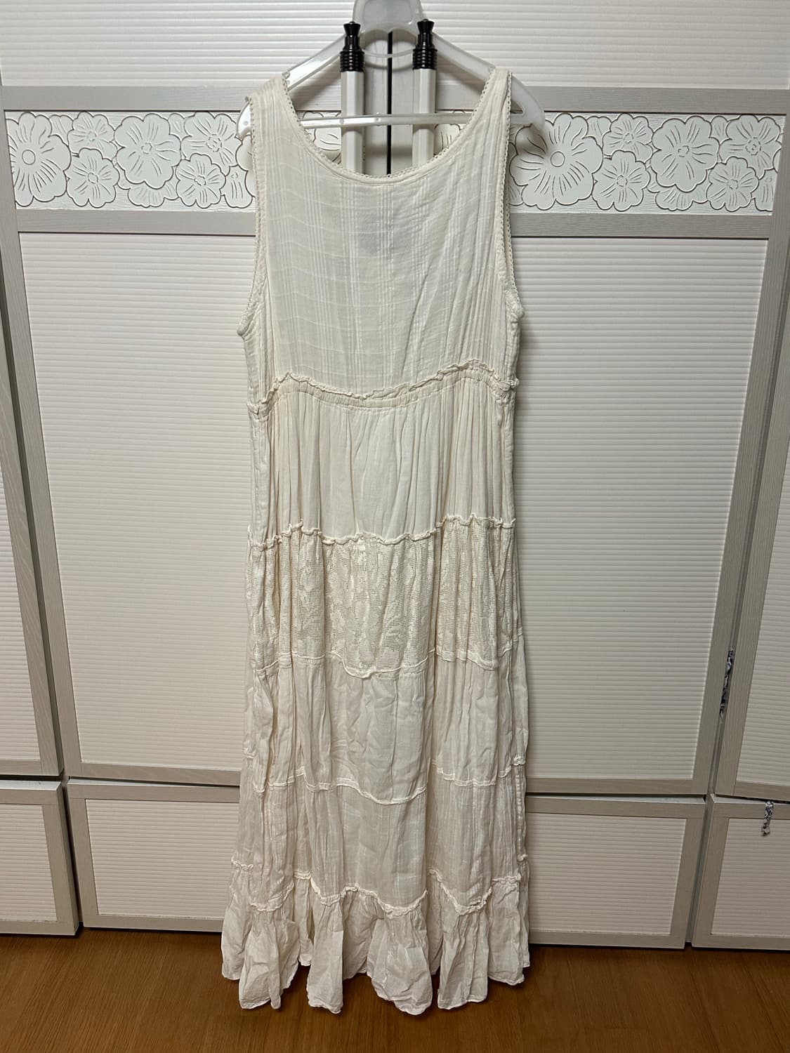 빈티지 레이어드 아이보리 원피스 바퀴벌레핏 빈티지크루 상품이미지7