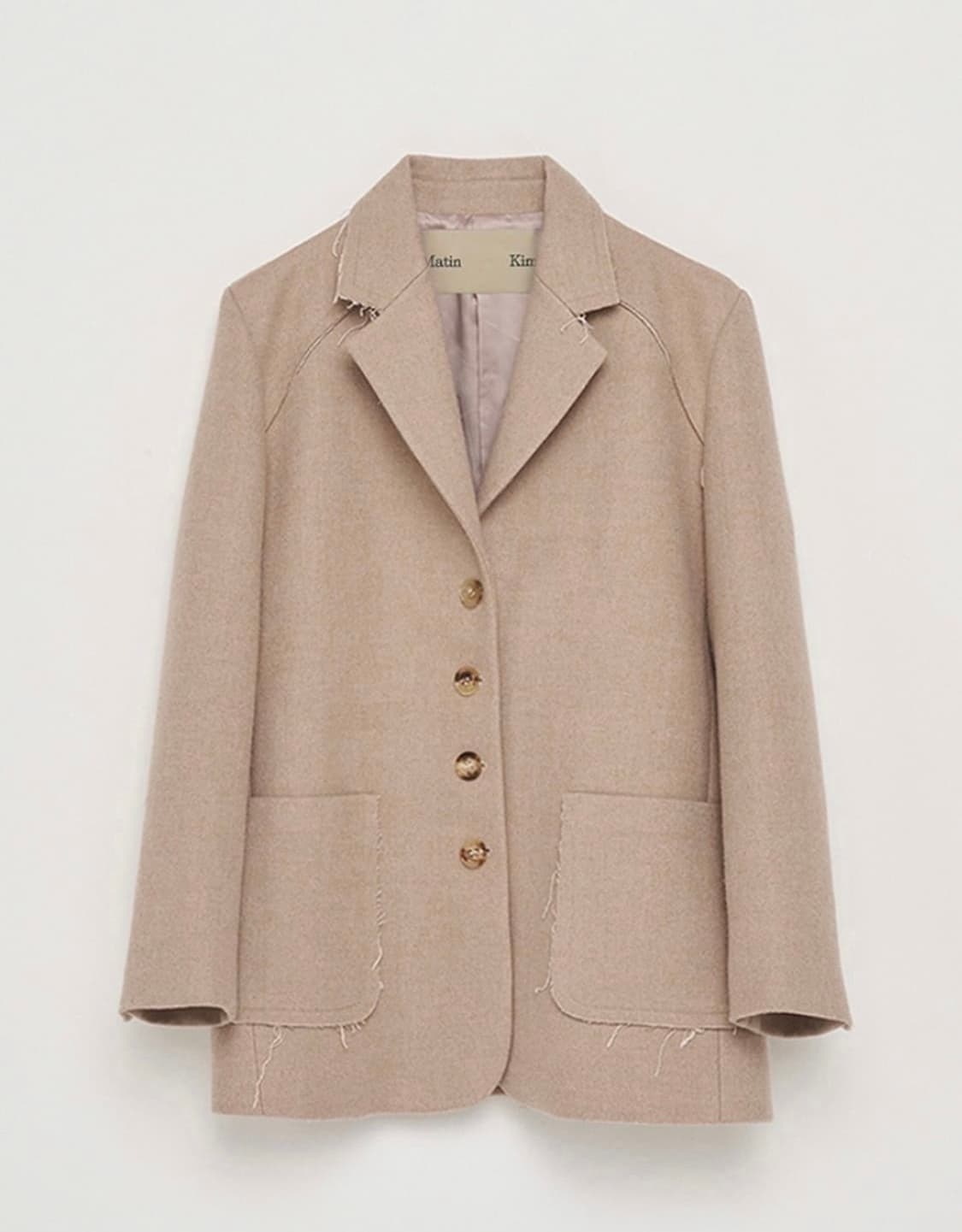 마뗑킴 울 자켓 베이지 상품이미지2