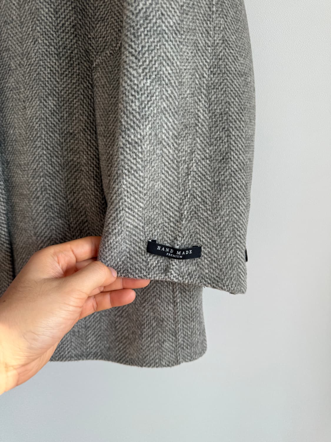 슬로우무드(SLOWMOOD) 울&알파카 헤링본 코트 상품이미지4