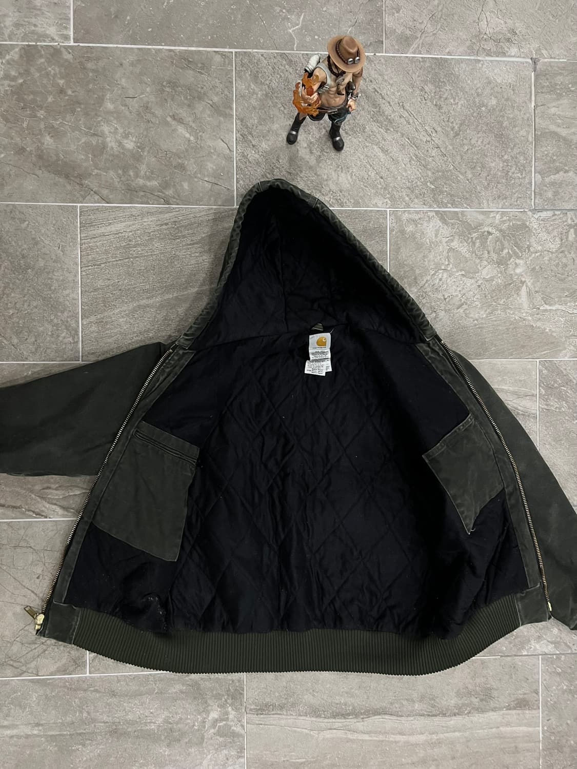 (M) 칼하트 후드 덕 액티브 자켓 J130 MOS 모스그린 상품이미지3