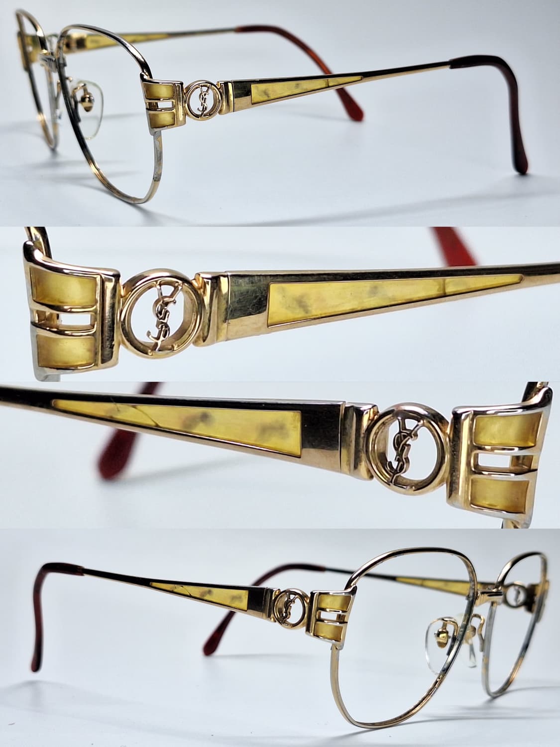 입생로랑 30-4655 순 티타늄 안경테/일본 수입 명품 빈티지 레트로 상품이미지4