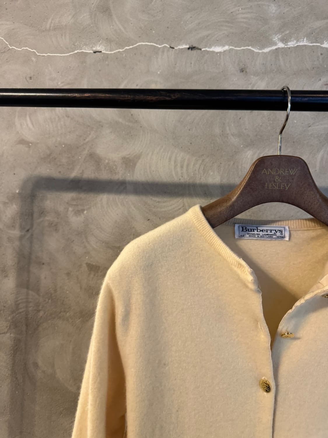 버버리 램스울 금장 가디건 55 상품이미지5