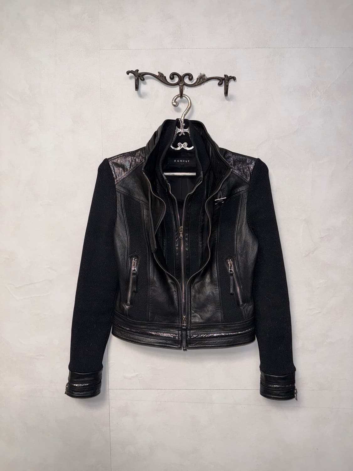 EGOIST black lamb&pig skin double jacket 상품이미지2