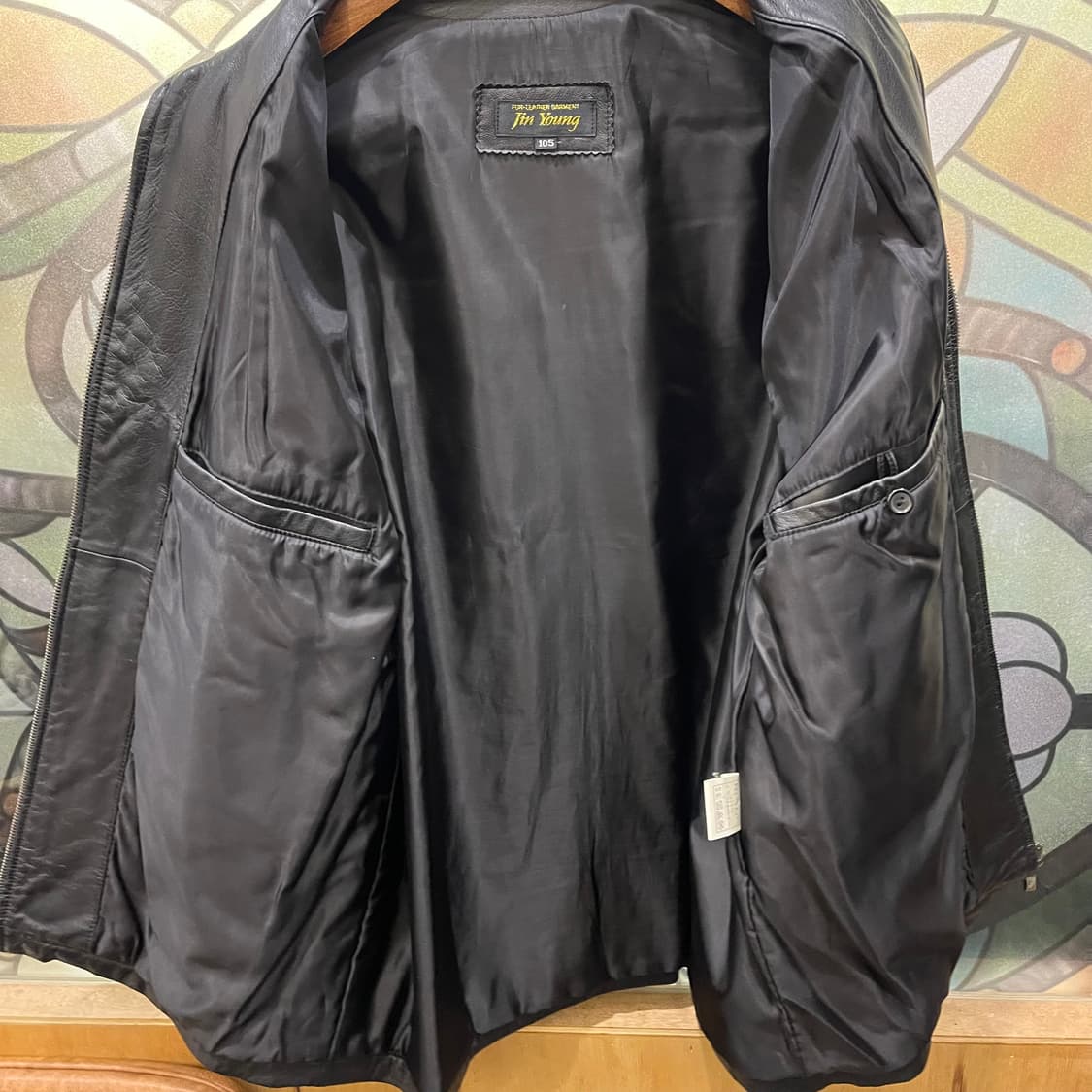 90's  Vintage leather jacket 상품이미지6