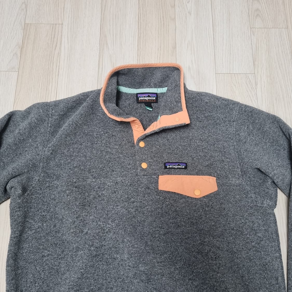 맨즈L) 파타고니아 신칠라 그레이 남자 플리스 상품이미지6