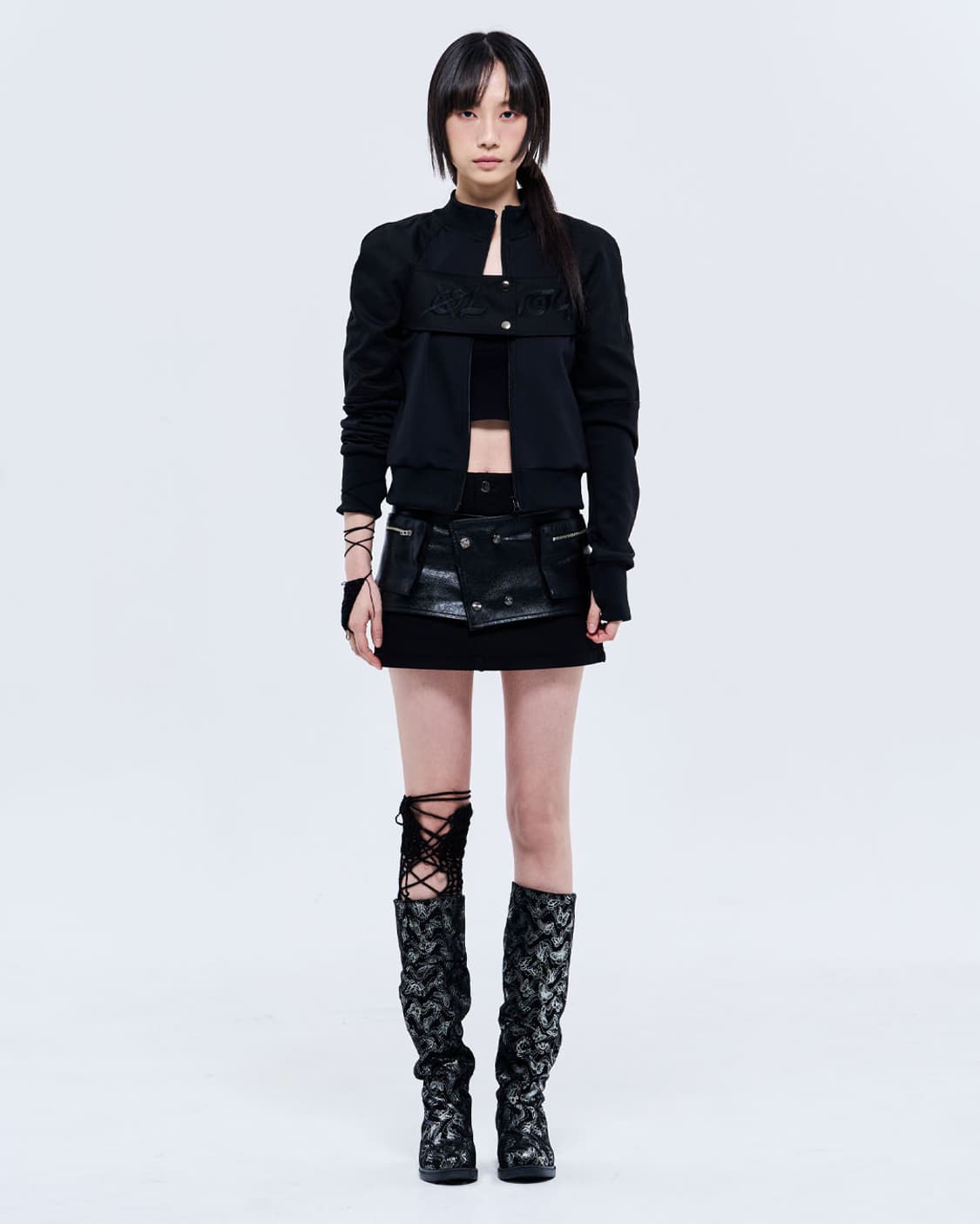 0104 FLAP EMBROIDERY JERSEY ZIP-UP 상품이미지4