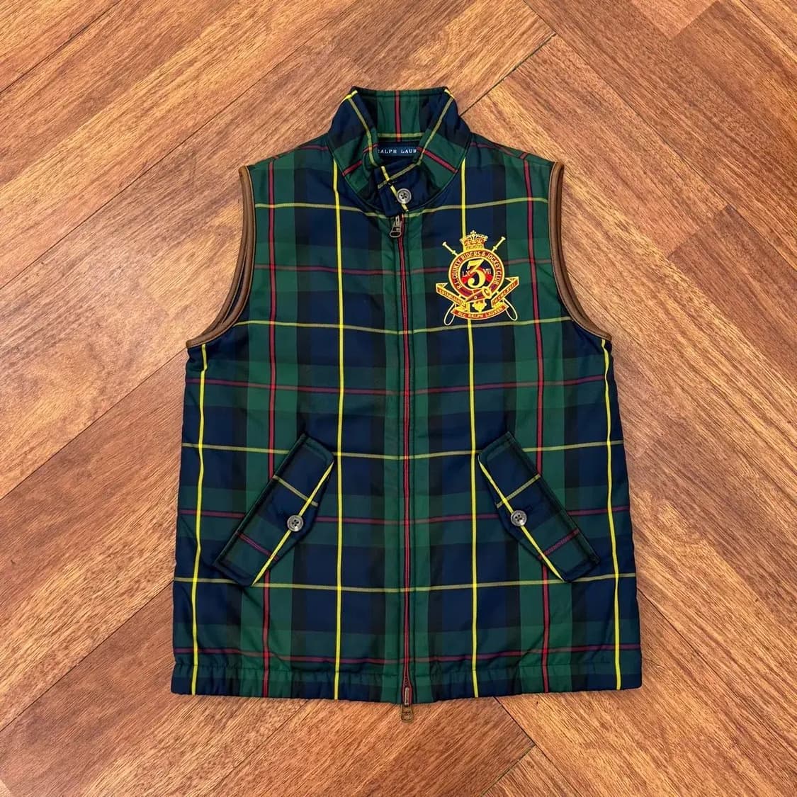 여성용 S 폴로 랄프로렌 체크 클래식로고 베스트 자켓  상품이미지1