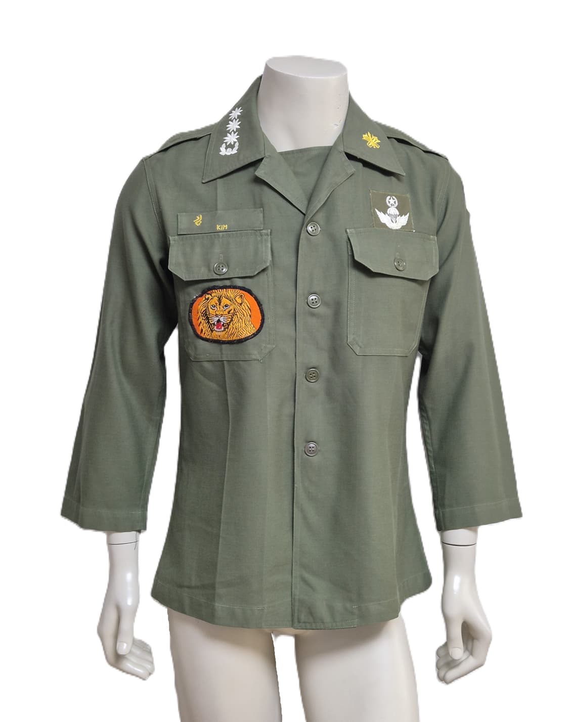 육군 구형 특수전사령부 보병 대령 민무늬 전투복 상의 자켓 (M) 상품이미지1