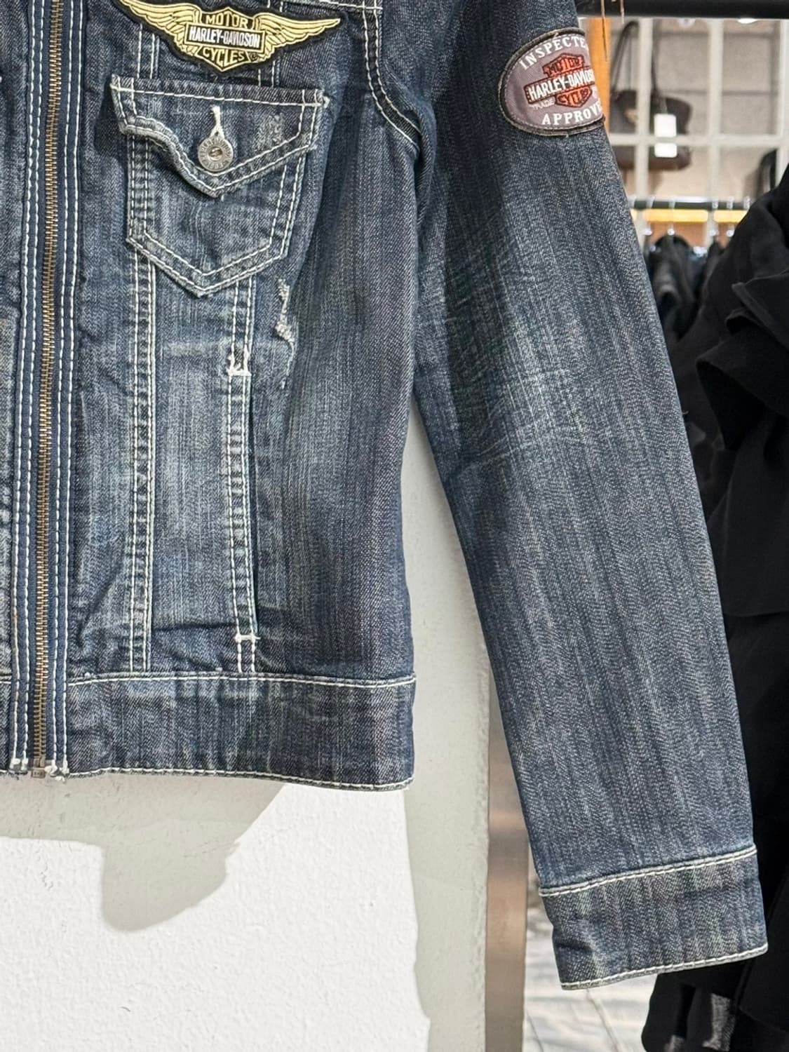 할리 데이비슨 코튼 패치 데님 자켓 상품이미지5