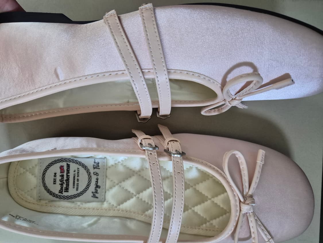 락피쉬웨더웨어 투 스트랩 메리제인 사틴(핑크) 250 상품이미지4