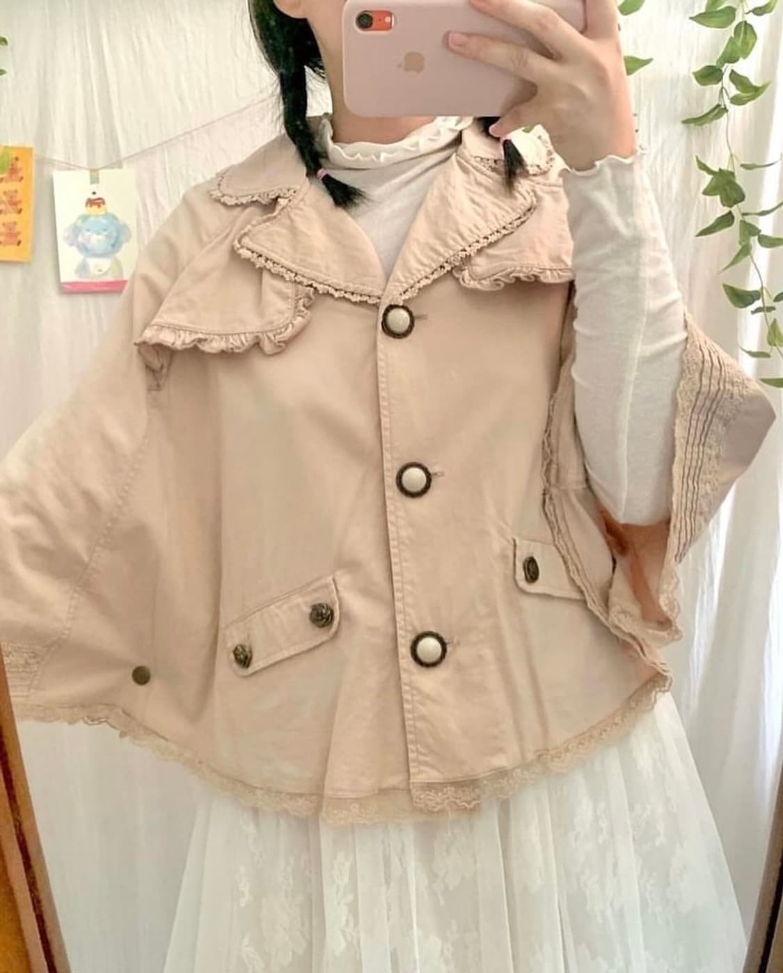 엑시즈팜 아일렛 트렌치 케이프 상품이미지4