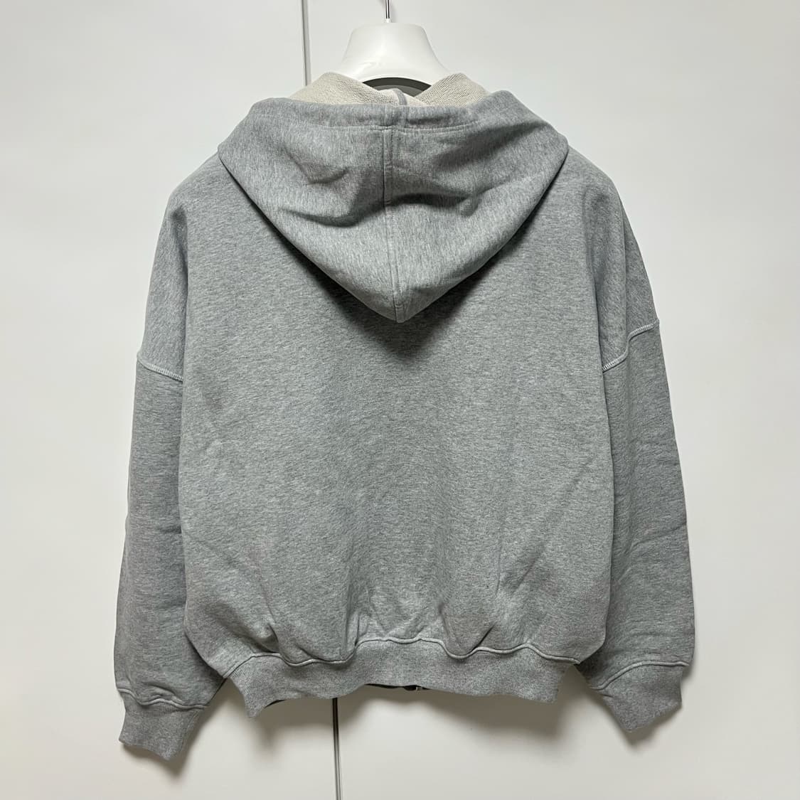 [S,M,L,XL]기마구아스 Careful 후드집업/그레이 상품이미지3