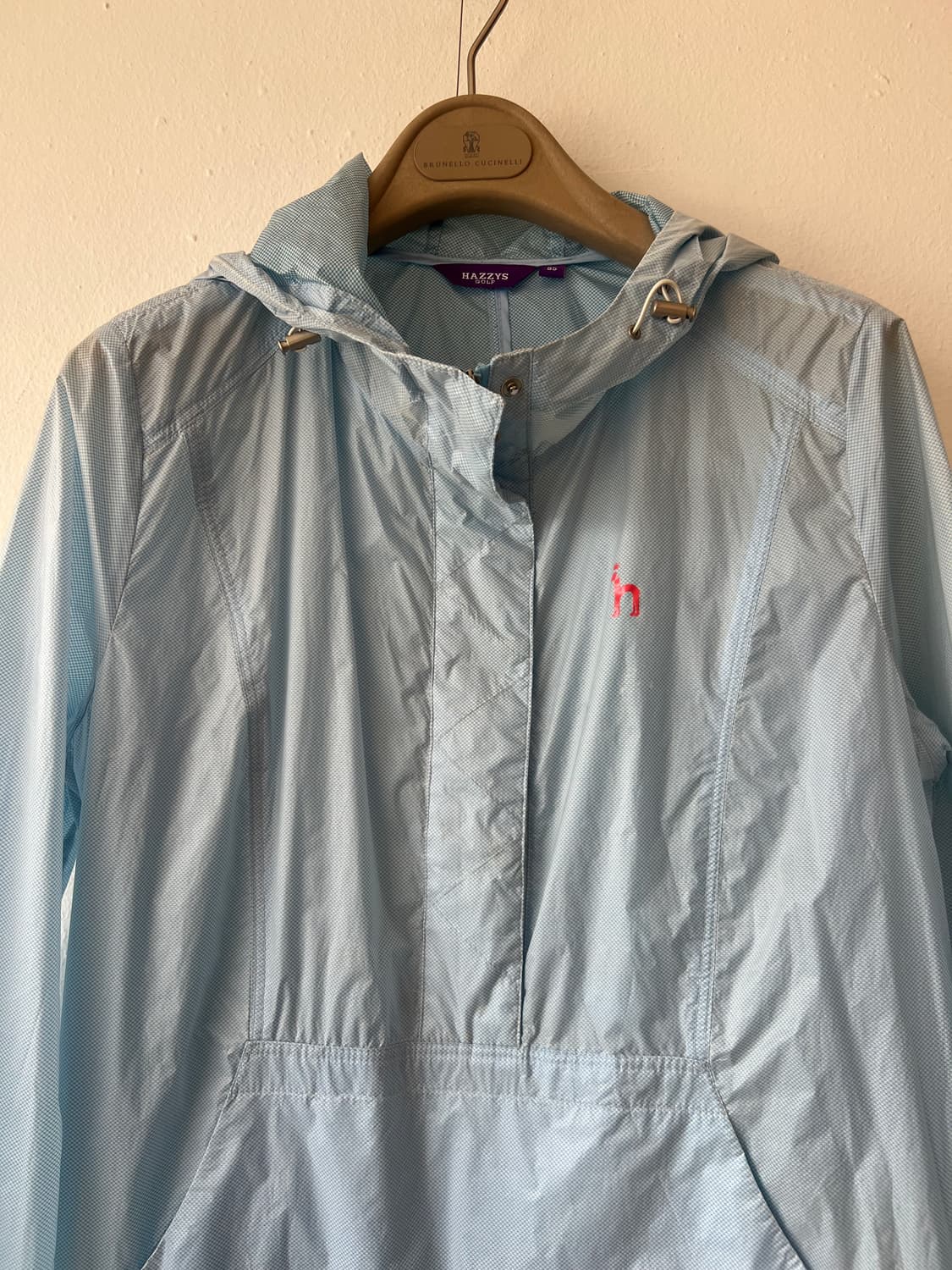 헤지스골프 여성 스카이블루 바람막이점퍼 아노락후드점퍼 상품이미지1