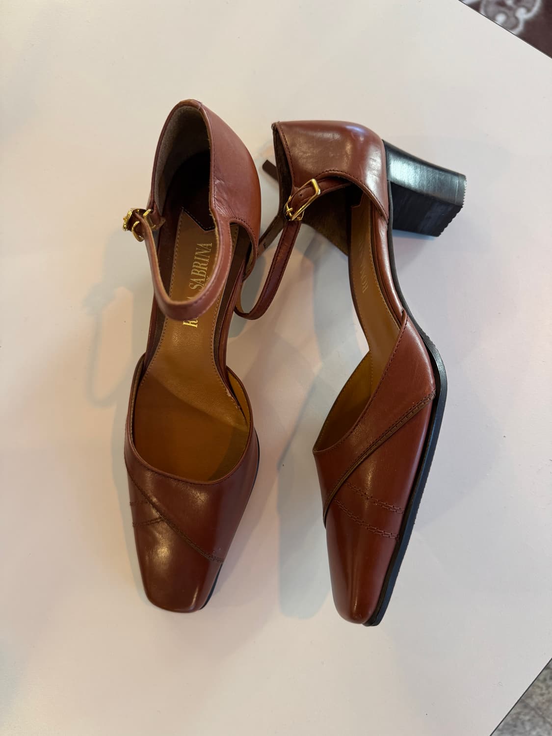 [made in japan] 가죽 스퀘어 메리제인 슈즈 상품이미지3