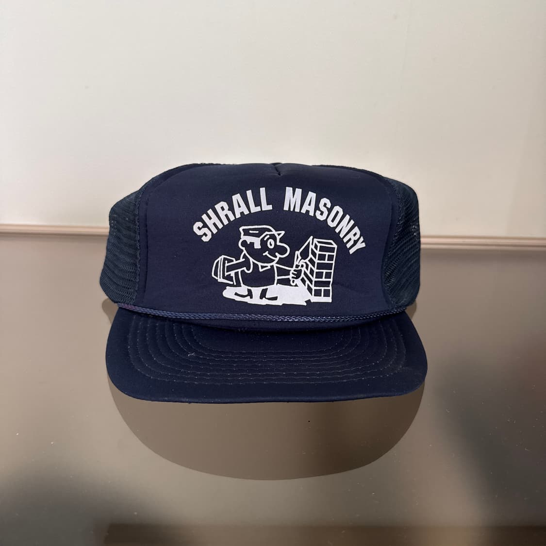 USA MASONRY 빈티지 모자 볼캡 트러커 메쉬 네이비 상품이미지2