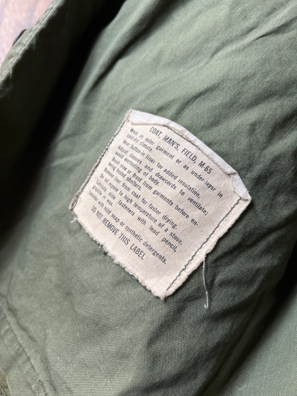 [M]70's 오리지널 U.S ARMY 2세대 M65 필드자켓 상품이미지6