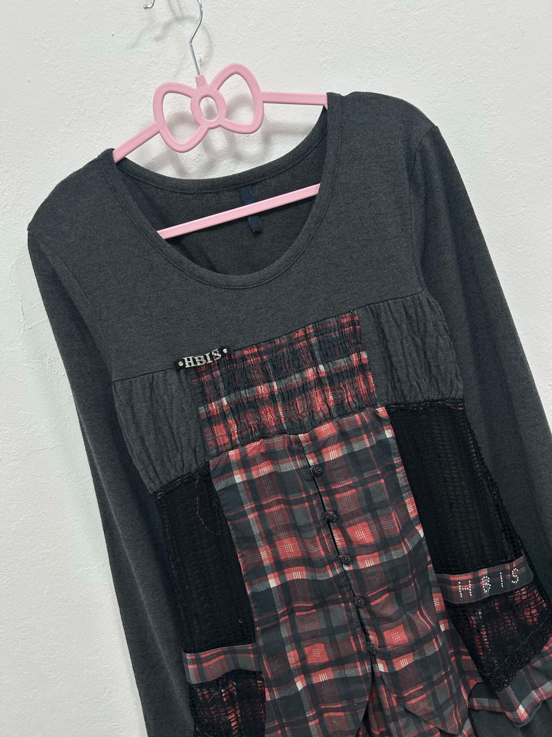 [H BIS] 데스노트 미사, 나나 깔 펑크 체크 원피스 상품이미지7