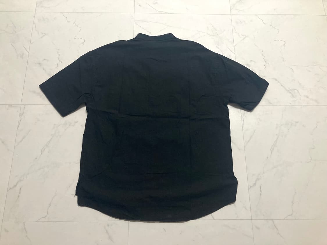 (거의 새것)동신사 차이나카라 헨리넥 린넨 반팔 셔츠 105 상품이미지2
