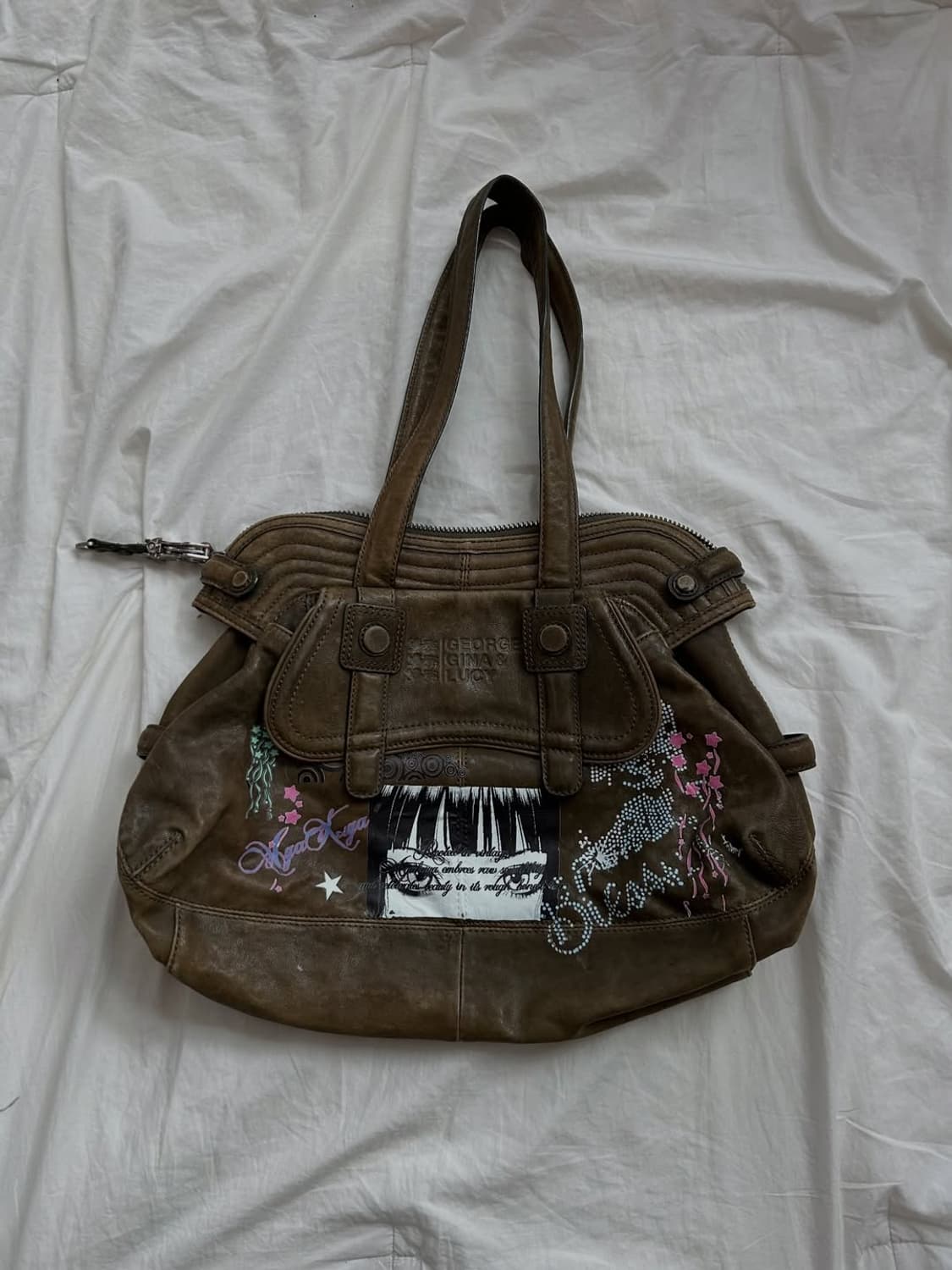 Girl eyes leather bag 상품이미지2