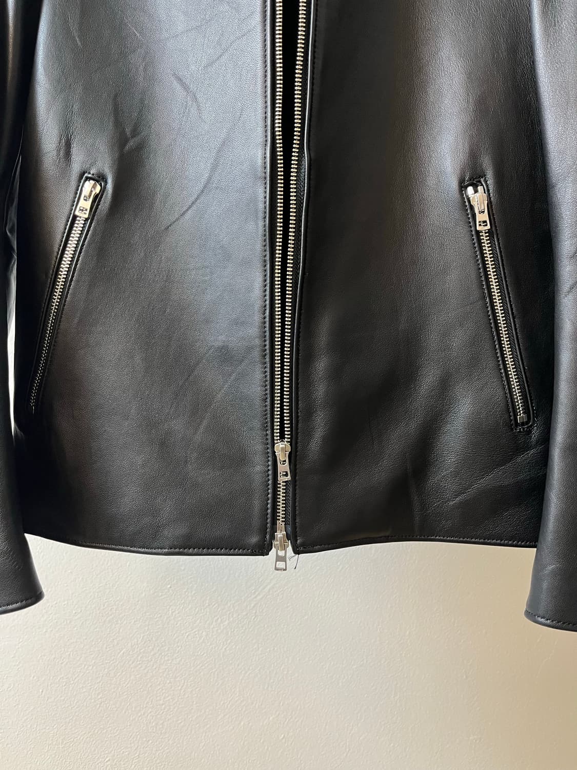 Lidnm 램스킨 레더 싱글라이더 자켓 양가죽 상품이미지4