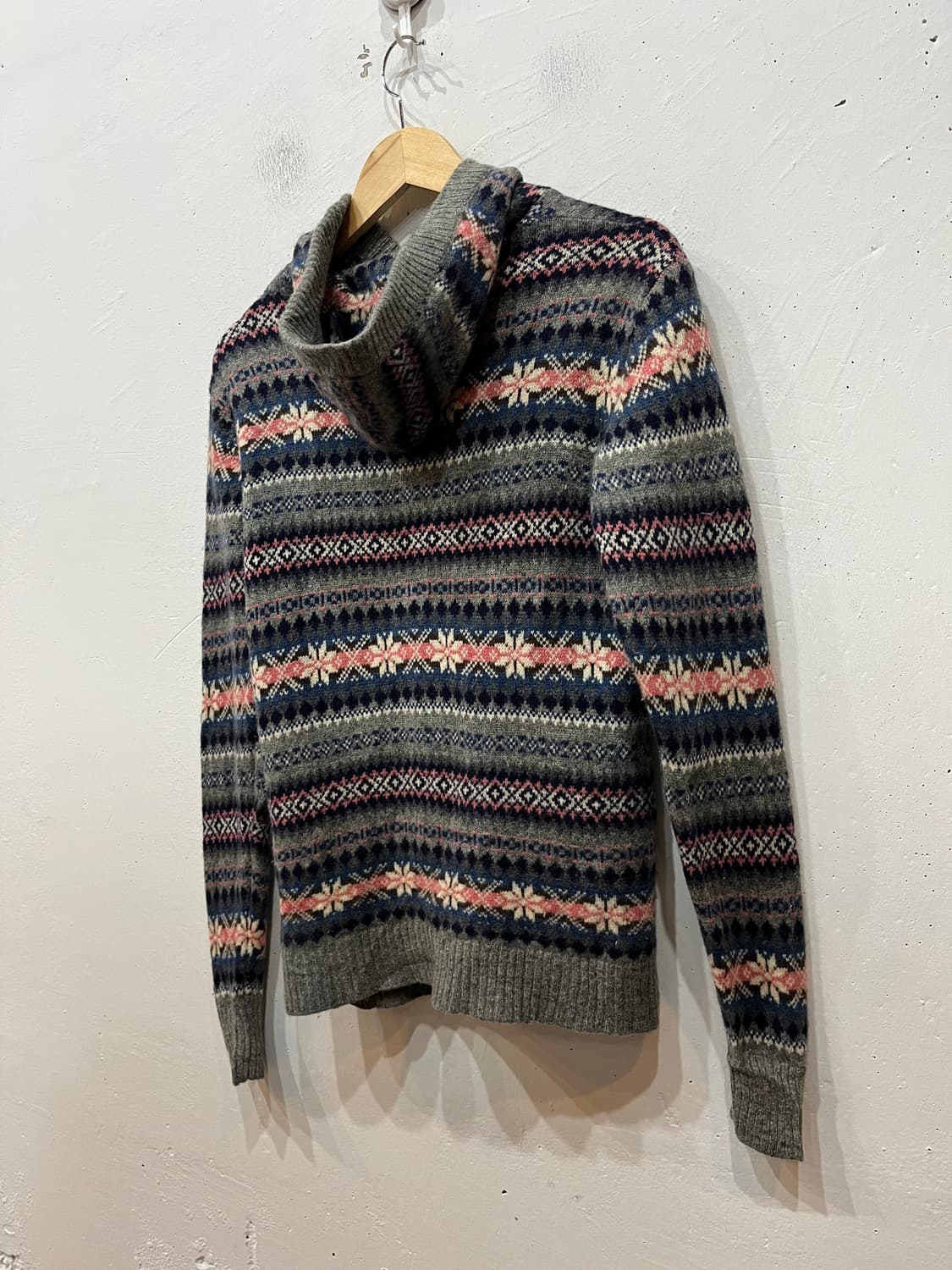 유나이티드 애로우즈 퓨어울 노르딕 후디 가디건 우먼즈 상품이미지3