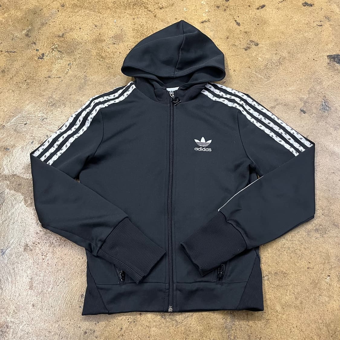 아디다스 블랙 트랙탑 후플 플락 후드집업 져지 90 상품이미지2