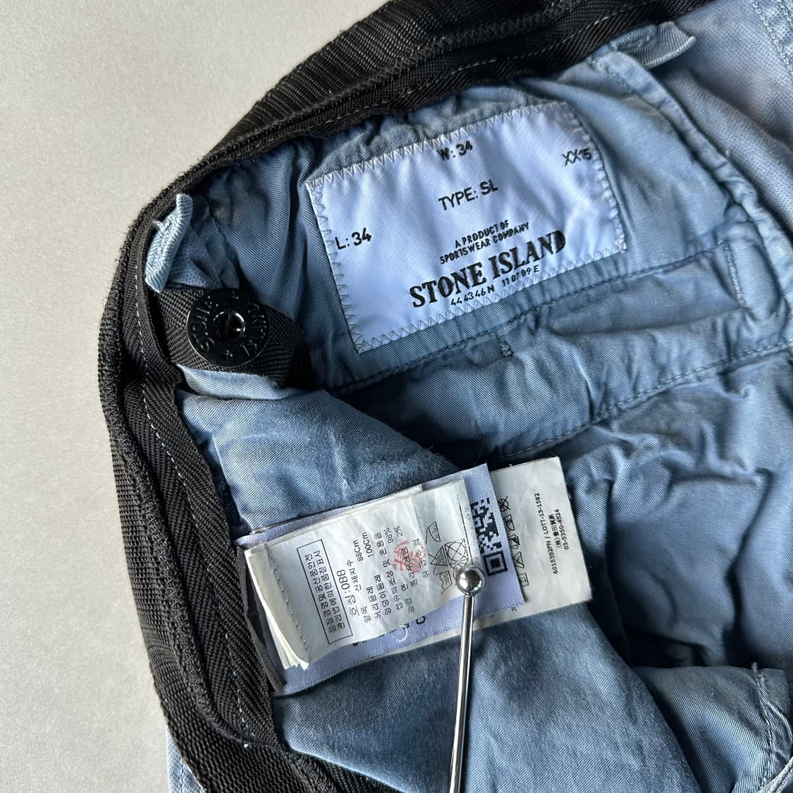 [34인치]스톤아일랜드 선페이드 와펜 카고 팬츠 상품이미지7