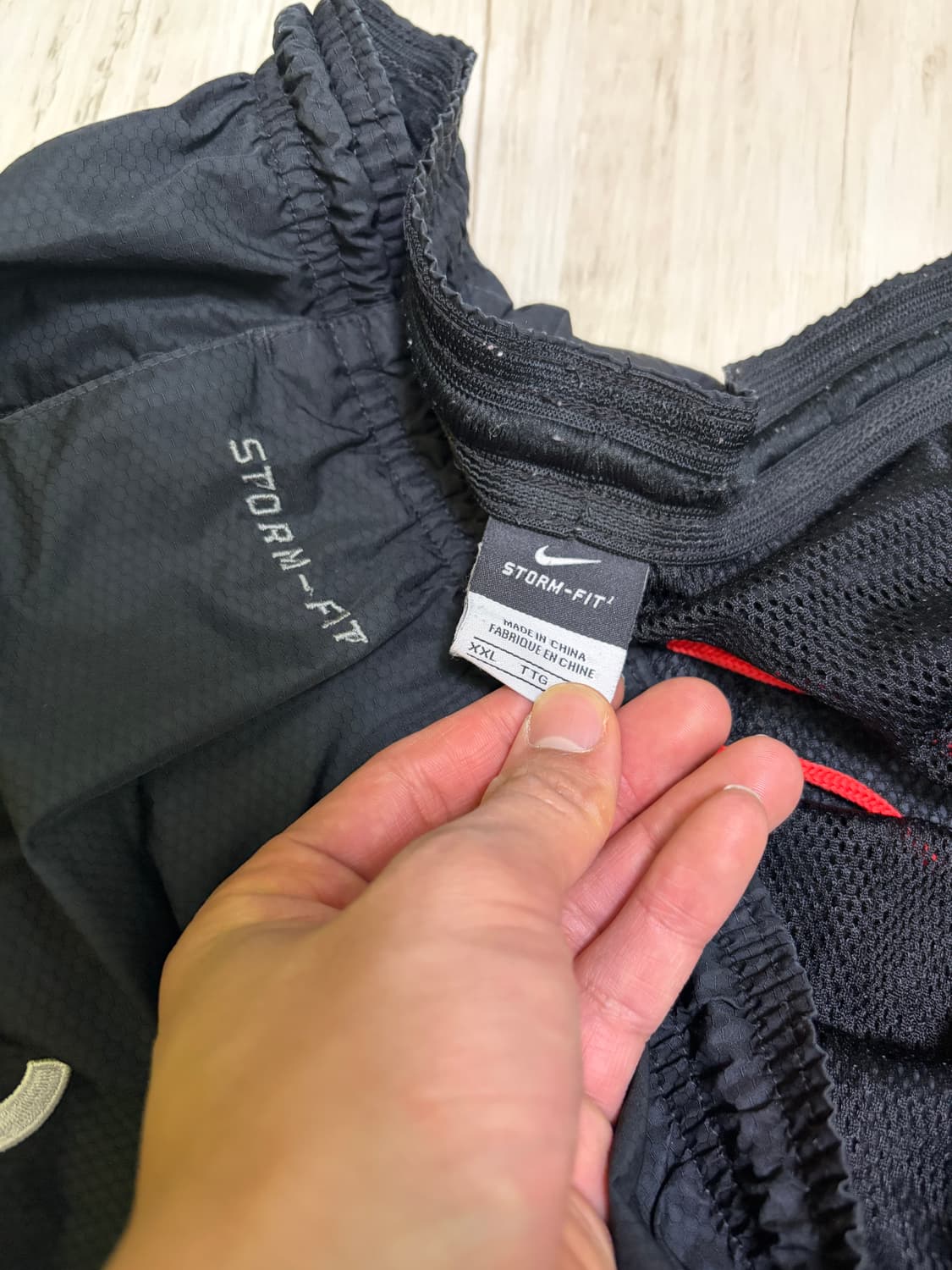 [XXL] 00s 나이키 T90 스톰핏 트레이닝 우븐 팬츠 블랙 상품이미지3