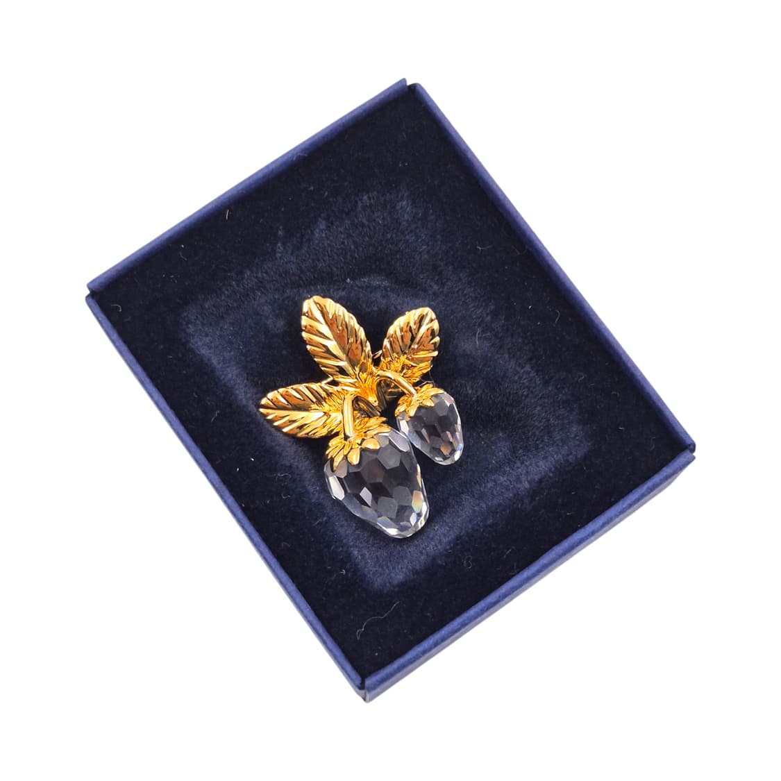 90s 스와로브스키 크리스탈 딸기 브로치 상품이미지2