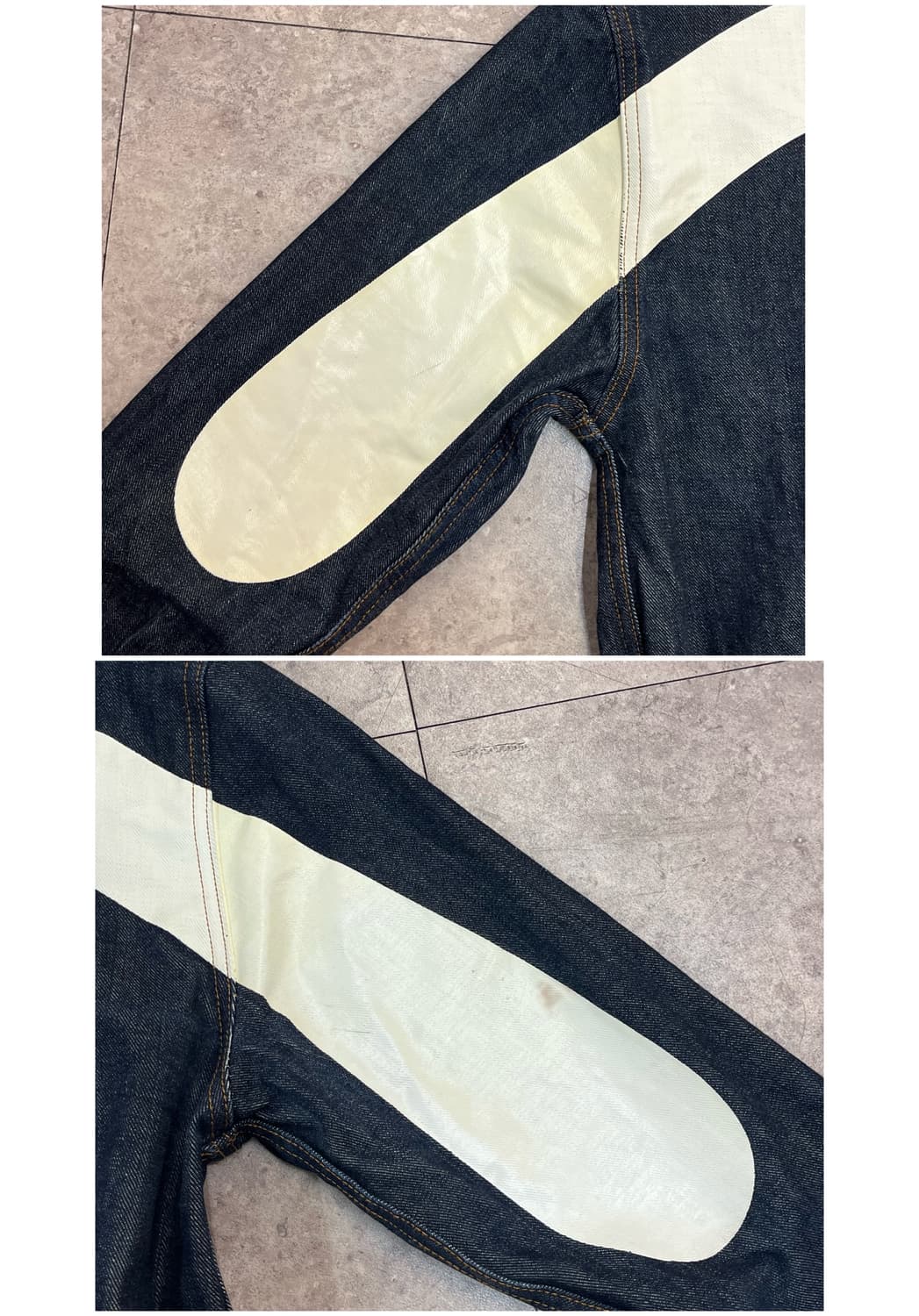 에비수 빅로고 데님 자켓 인디고 105 #csz2305 상품이미지9