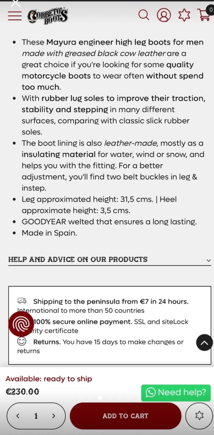 corbeto boots스페인 소가죽 엔지니어 부츠  상품이미지4