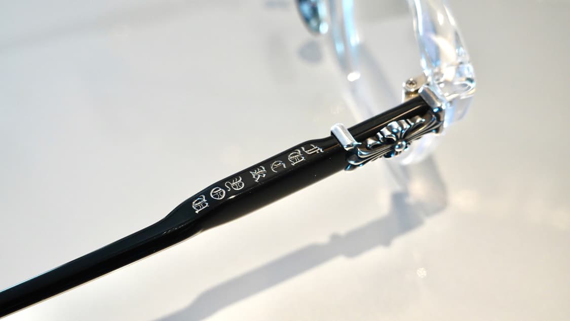 크롬하츠 로드시클 크리스탈 실버/블랙 안경 상품이미지6