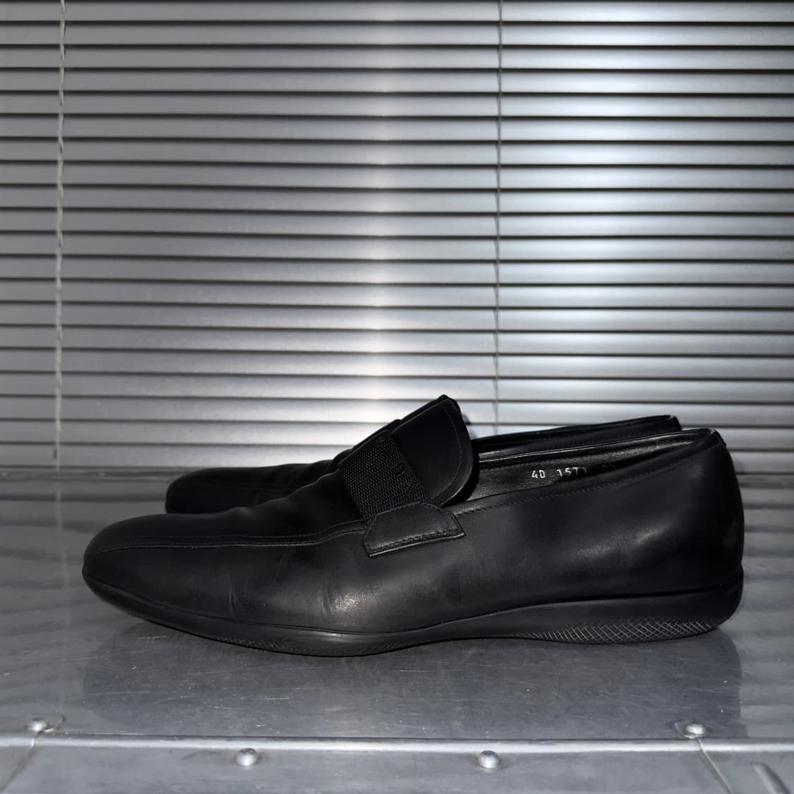 00s 빈티지 블락 프라다 스포츠 스퀘어 토 로퍼 상품이미지2