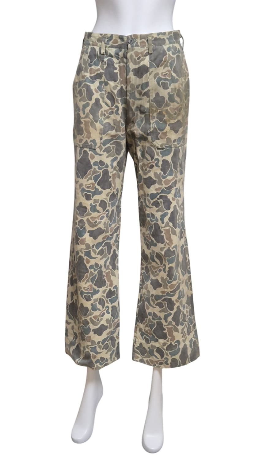 국군 구형 70s 사제 맞춤 덕헌터 예비군 전투복 바지 팬츠 하의 (XS 상품이미지1