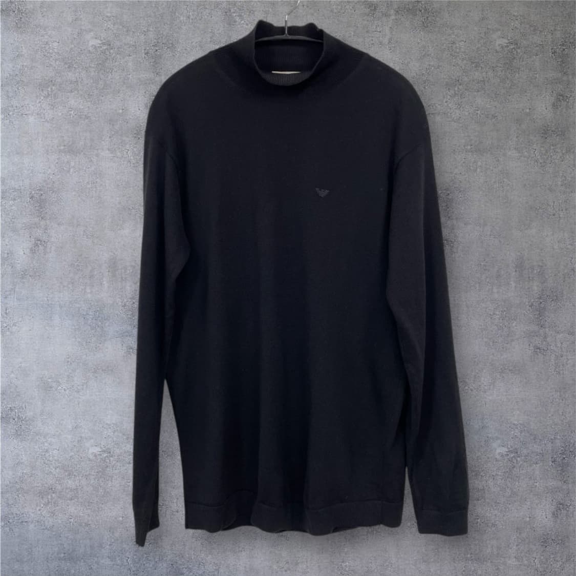 엠포리오 아르마니 Emporio Armani 블랙 반폴라 니트 54 상품이미지6