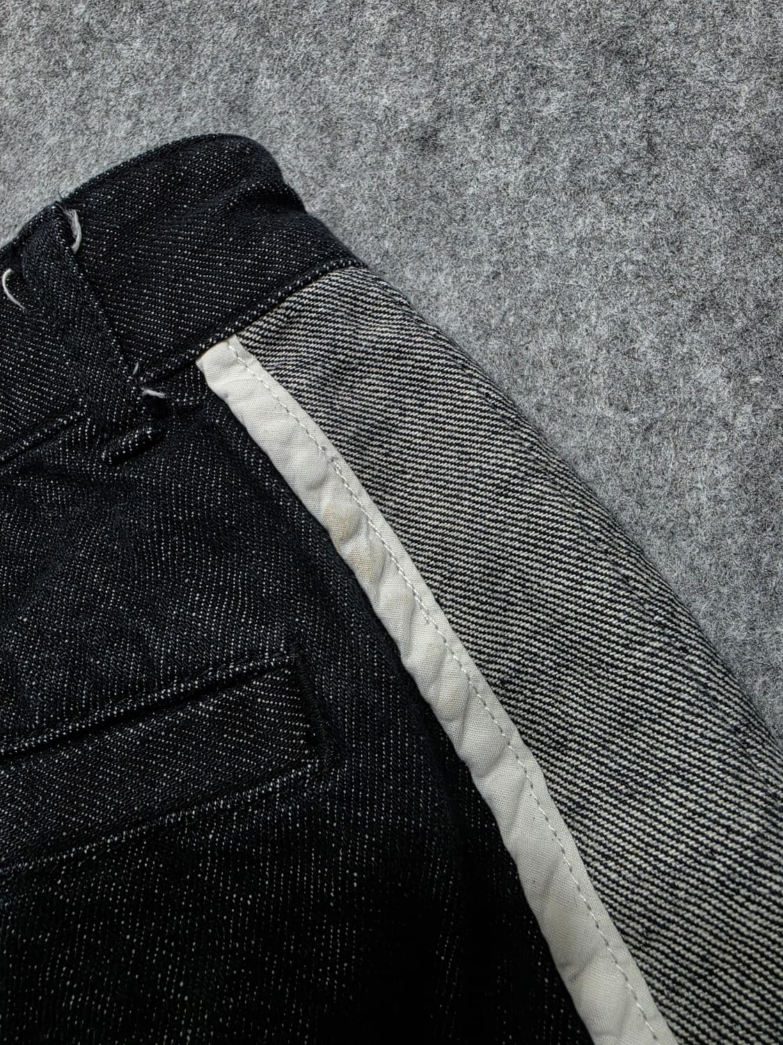 널디 사이드 라인 와이드 데님팬츠 청바지 S 상품이미지5