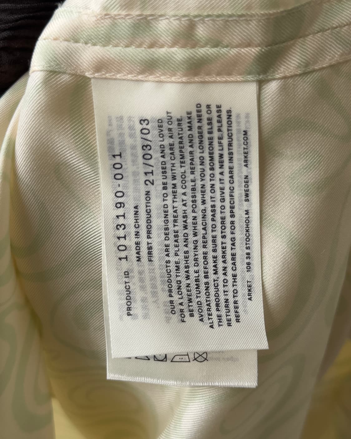 [Arket] Pastel Swirl Satin Blouse 상품이미지6