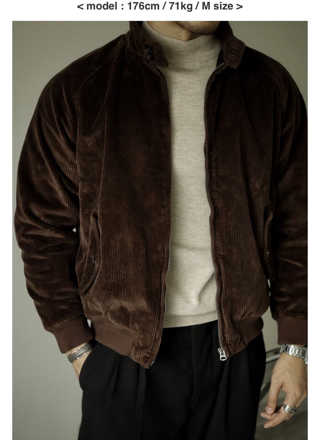 차이미 코듀로이 해링턴 자켓 G-9 레이버유니온 리메인클로딩 레드토네이도 상품이미지3