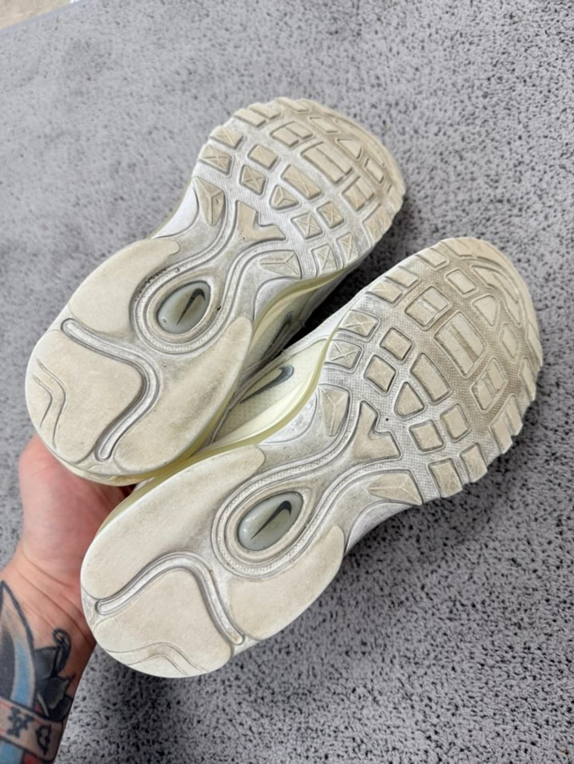 (260) 나이키 에어맥스 97 트리플 화이트 울프 그레이 상품이미지4