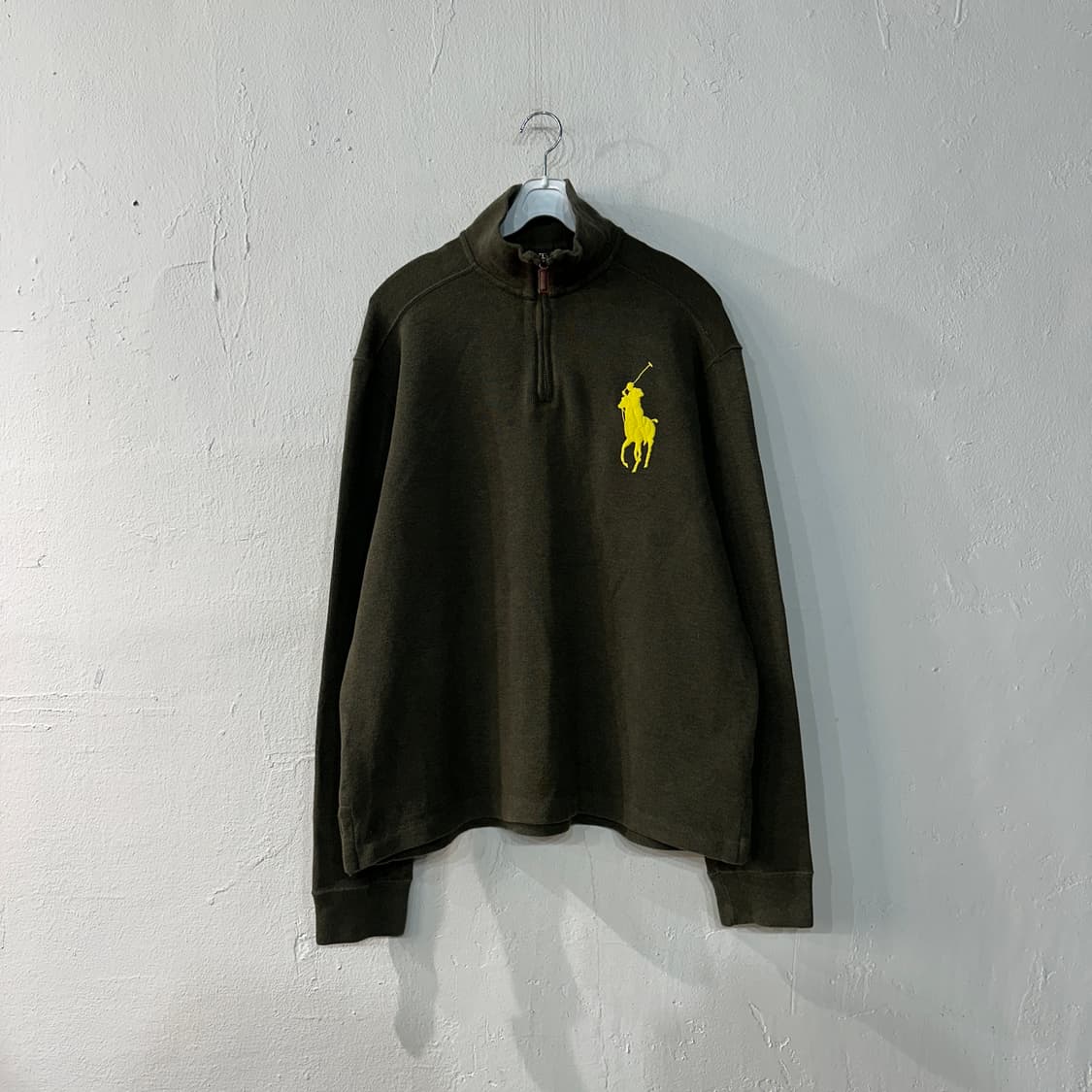 폴로랄프로렌 빅포니 반집업 코튼 니트 L 상품이미지1