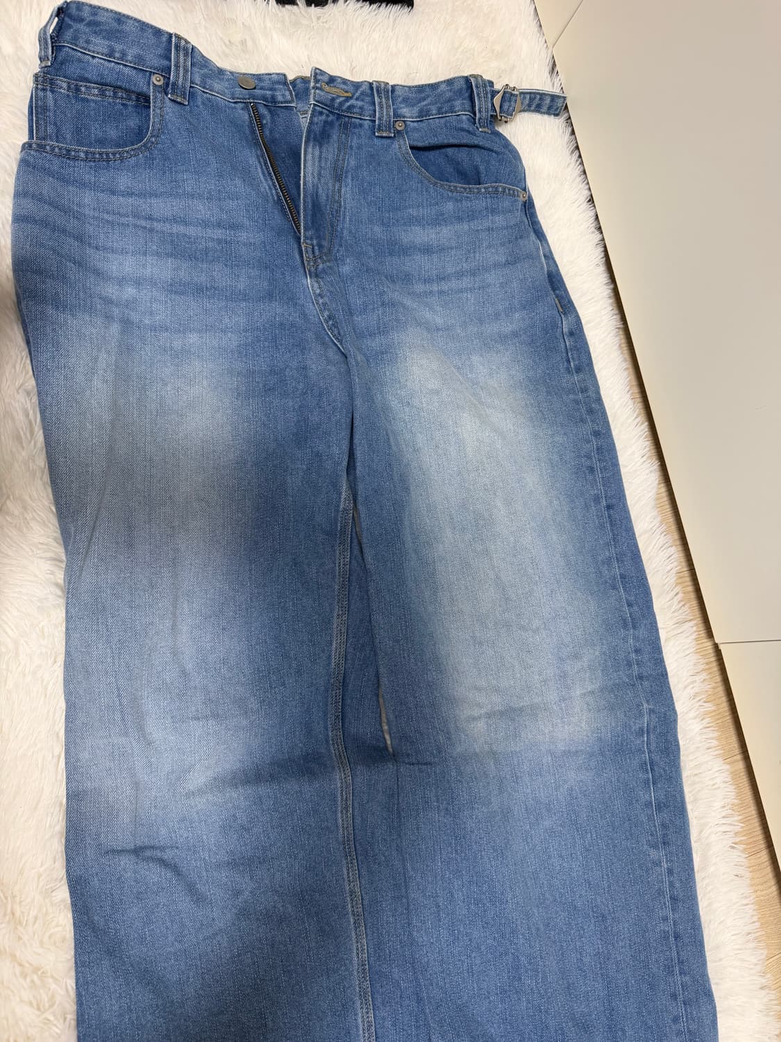 노운 와이드데님 중청 1사이즈 상품이미지1