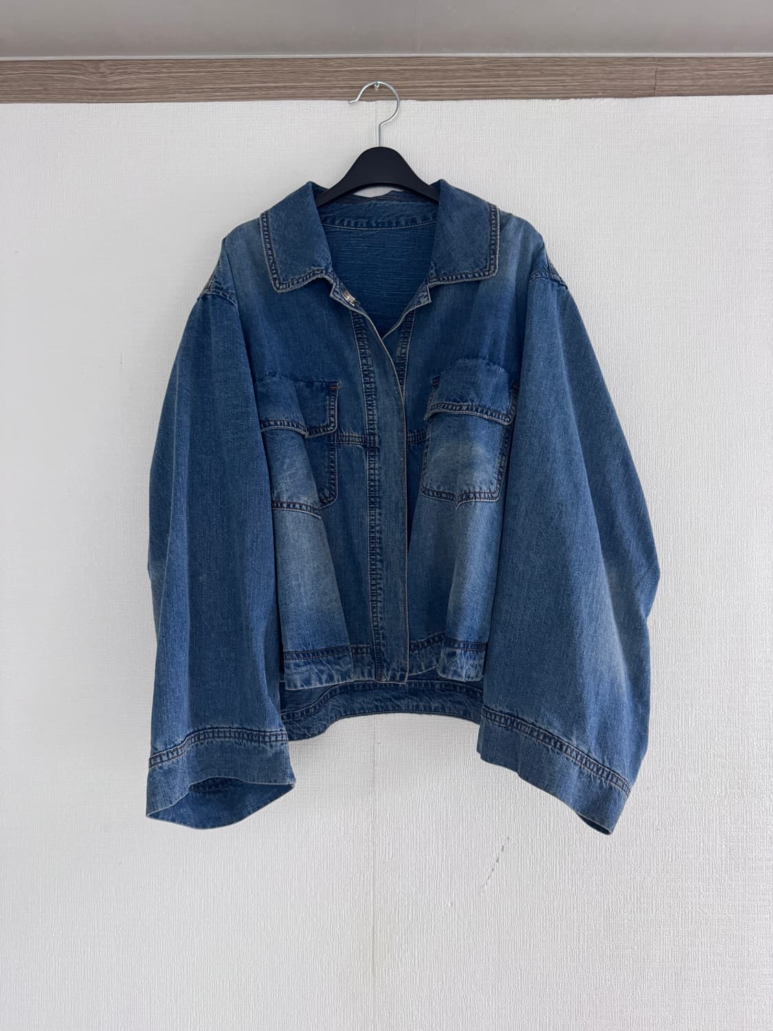 오즈세컨 리본 청자켓 상품이미지1