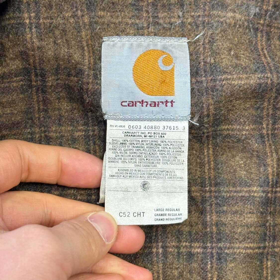 칼하트 90s 브라운 워크자켓 105~ 상품이미지7