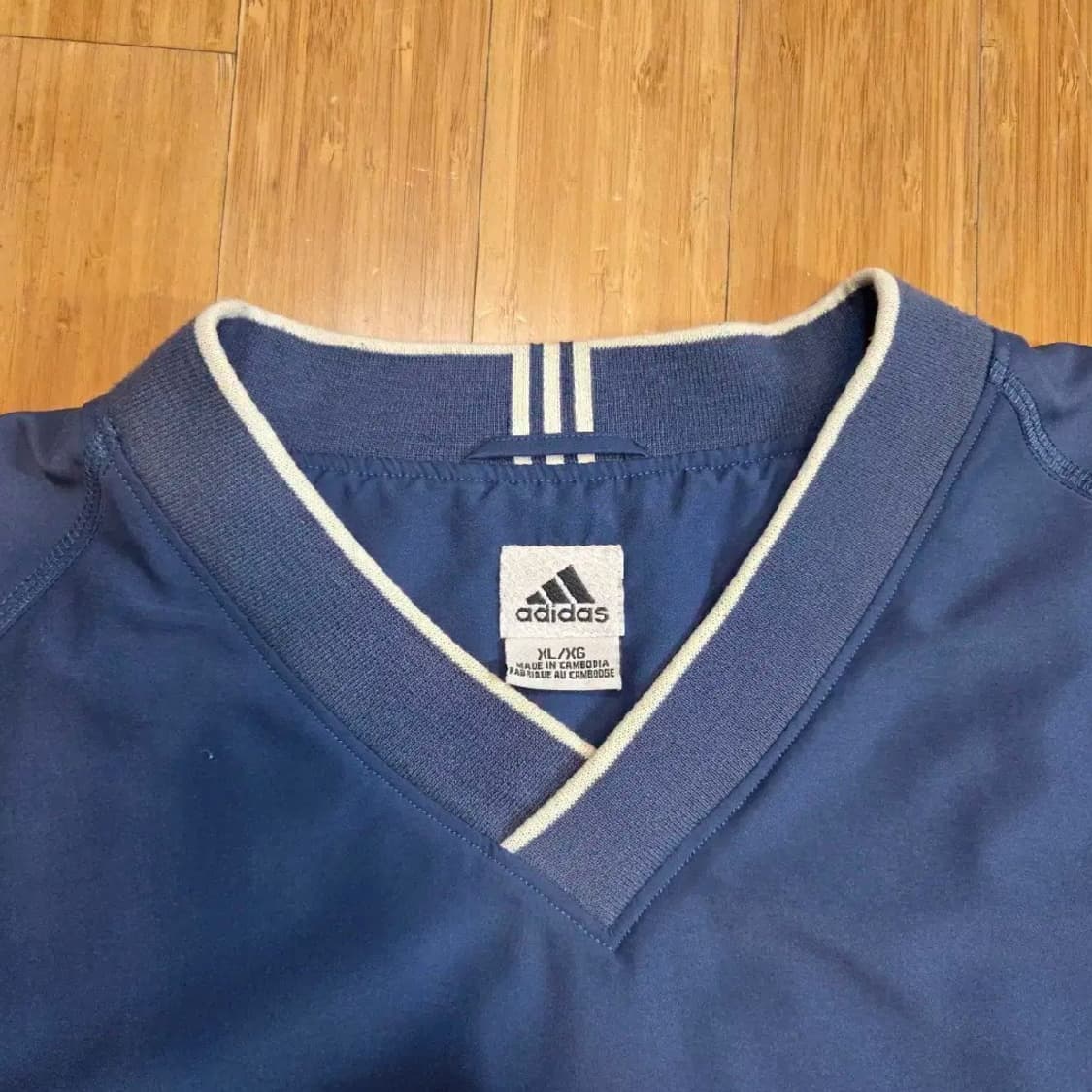 아디다스 삼각로고 웜업 풀오버 (실2XL)
 상품이미지5