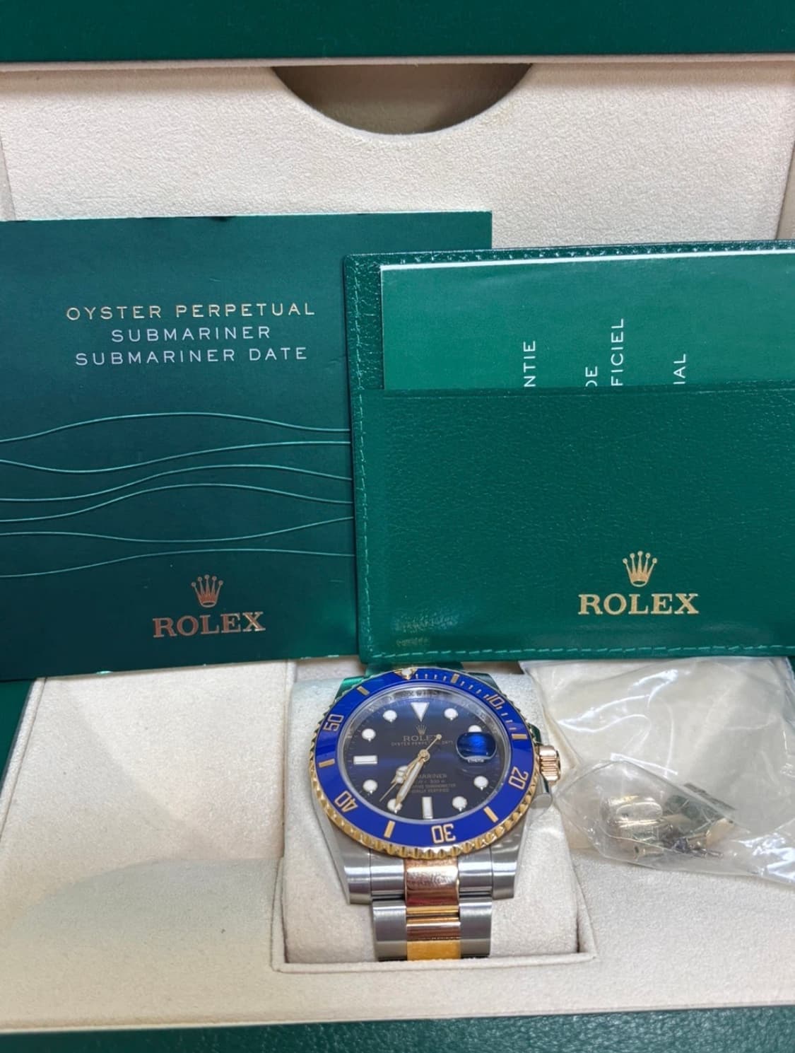 [정품] 롤렉스 서브마리너 청콤 콤비 남성 시계 보증서 포함 상품이미지1